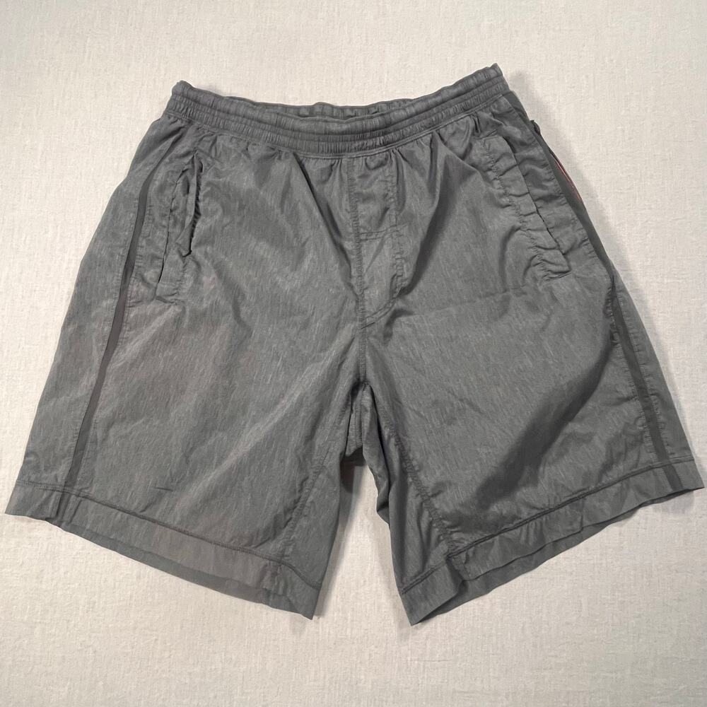 Lululemon Run Response Short Men Small Gray Athletic Shorts Pocket Lightweight